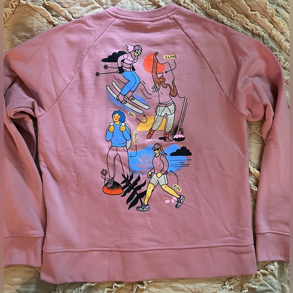 North Face Pink Women’s Sports Sweatshirt. Sz M. - Picture 1 of 9